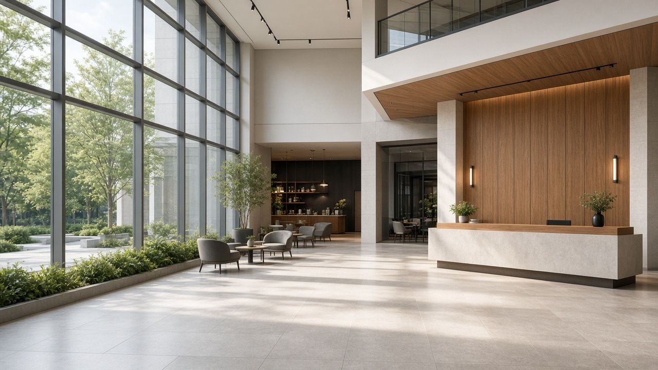 Concept rendering: Lobby and atrium