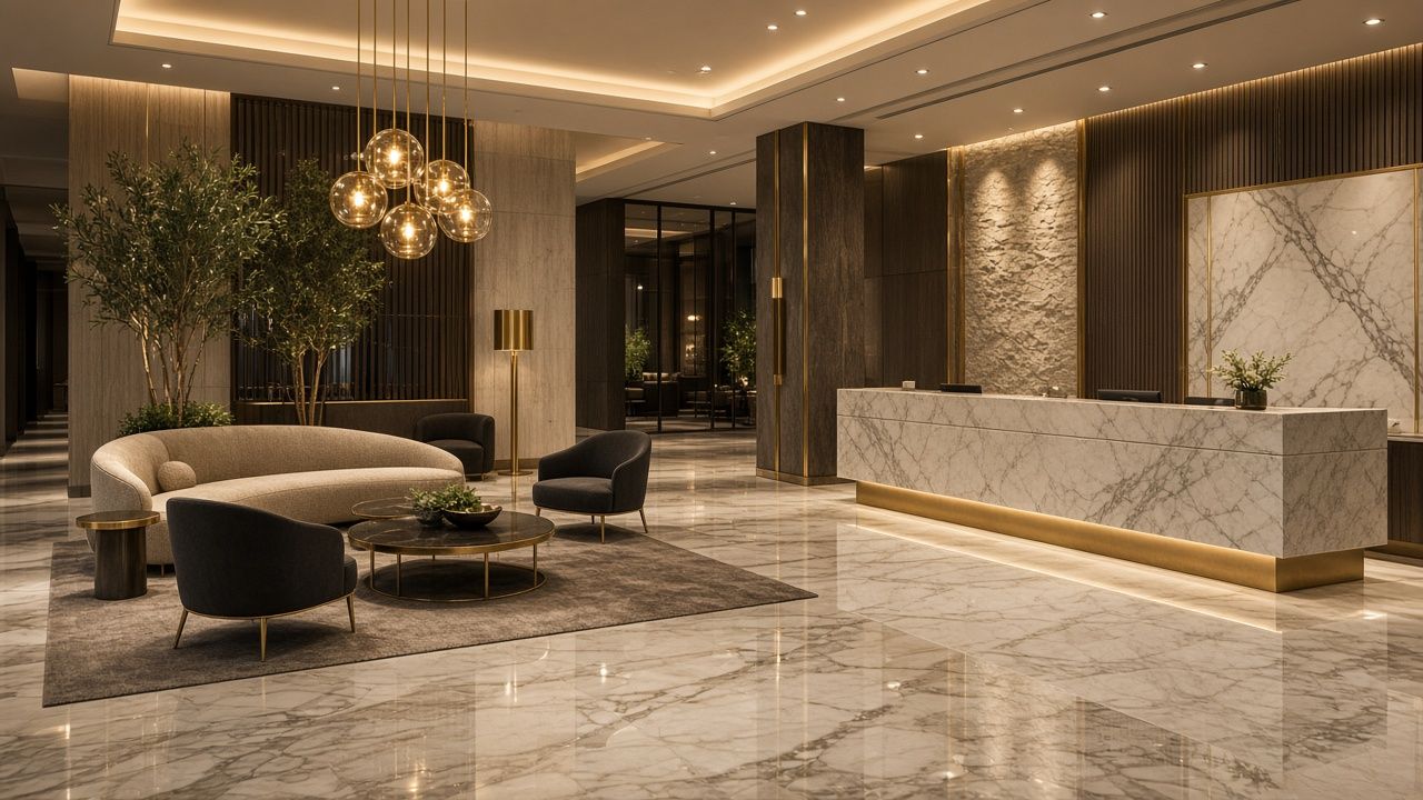 Concept rendering: Hotel lobby